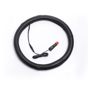 Couverture du volant de voiture de 38 cm pour toutes les voitures en fil chauffant et fibre composite